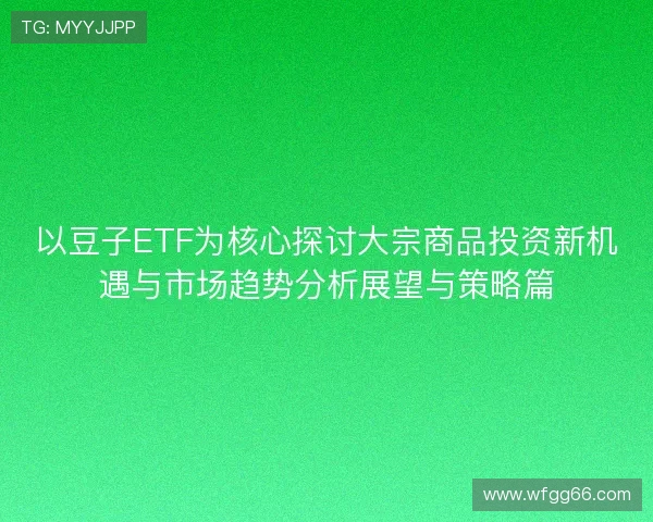 以豆子ETF为核心探讨大宗商品投资新机遇与市场趋势分析展望与策略篇 以豆子ETF为核心探讨大宗商品投资新机遇与市场趋势分析展望与策略篇